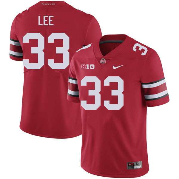 Eli Lee Ohio State Buckeyes Jersey College Football Uniforms-Red